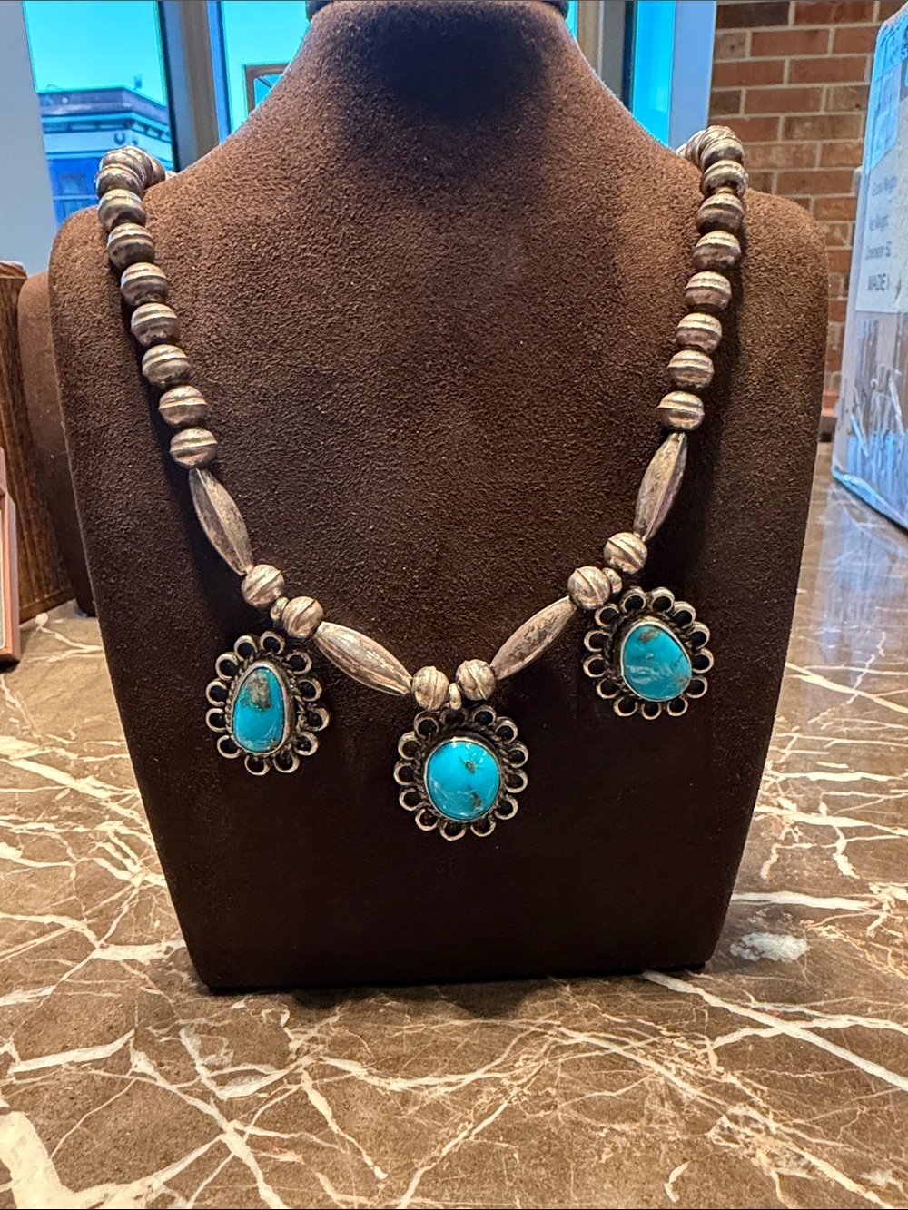 Very Vintage Morenci Turquoise Choker - Picture 1 of 2